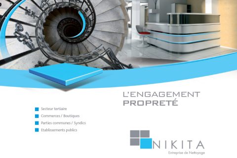 Création de plaquette commerciale pour entreprise de nettoyage