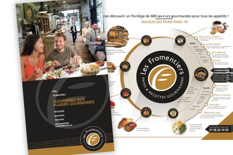 Création Plaquette Commerciale Restauration & Traiteur