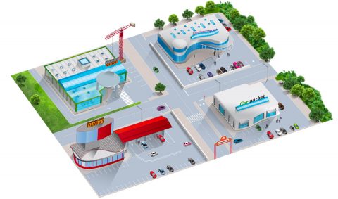 Illustrations en vue isométrique