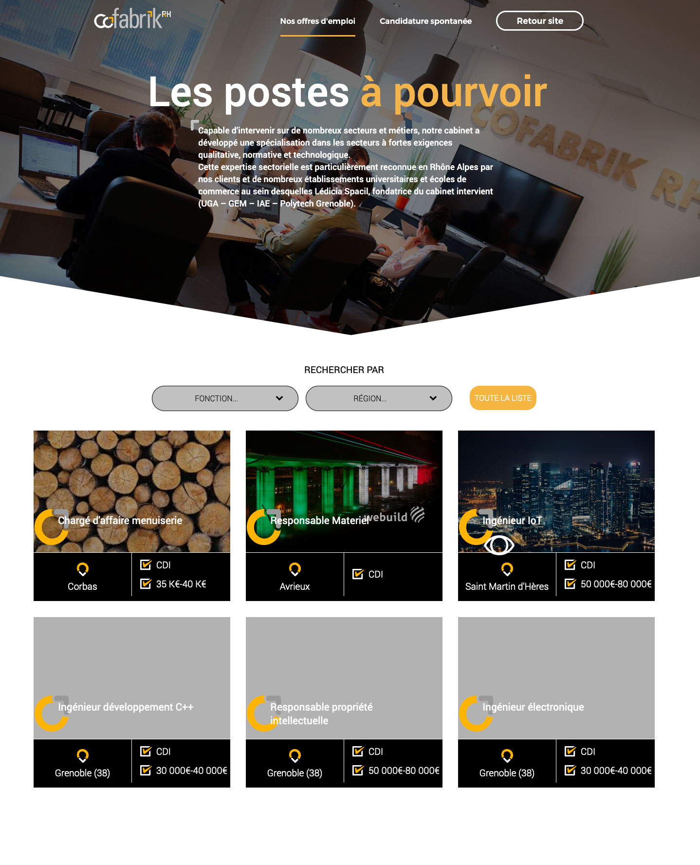 Gestion des offres d'emploi et solution ATS sur mesure pour cabinet RH