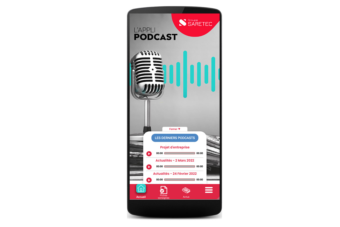 Création de l’application mobile – Les Podcasts pour les entreprises