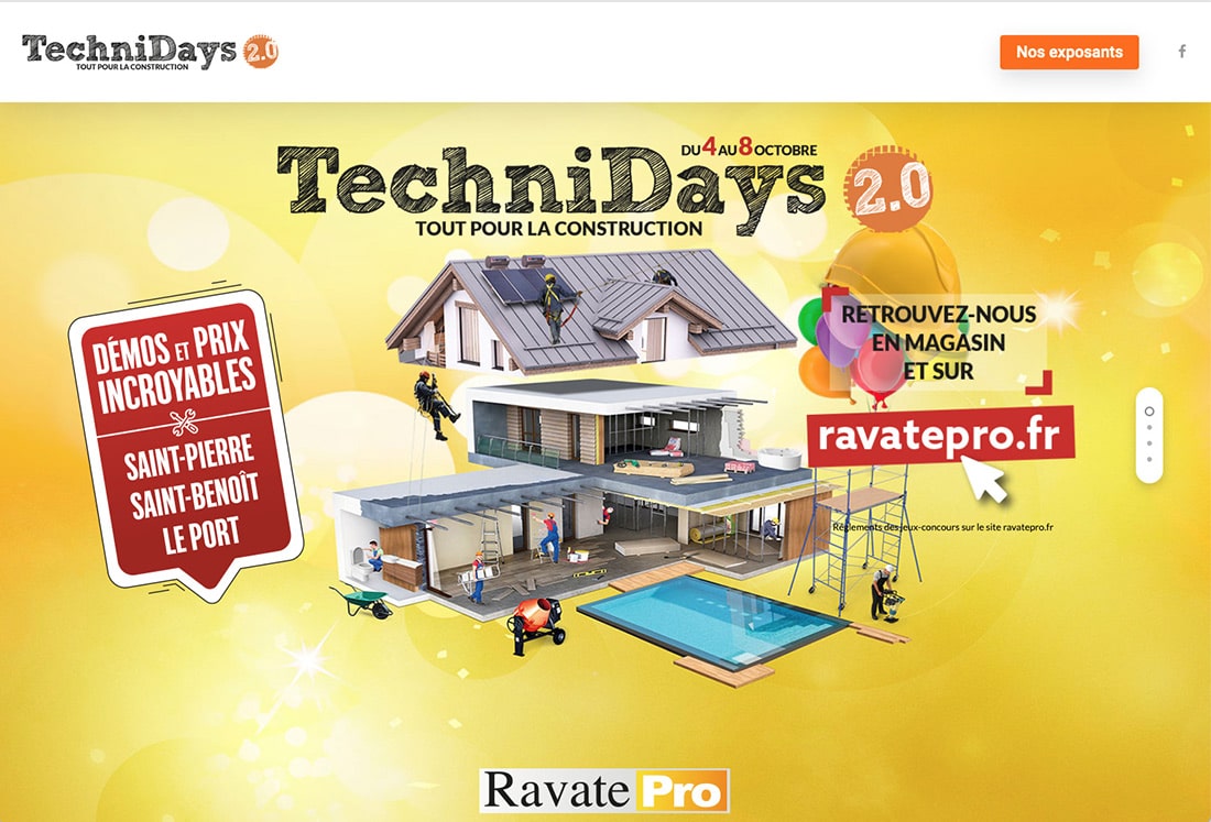 RAVATE PRO 2021 – Création du site internet commercial pour l’opération commerciale Les Technidays 2021