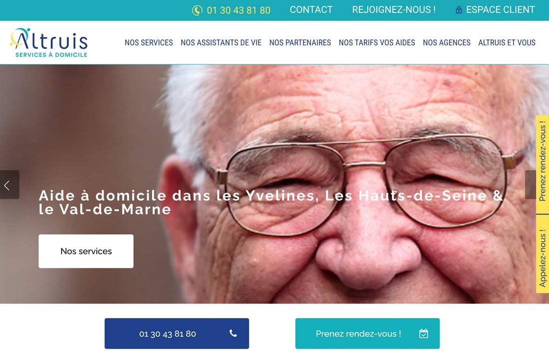 Création du site internet service à la personne – Altruis