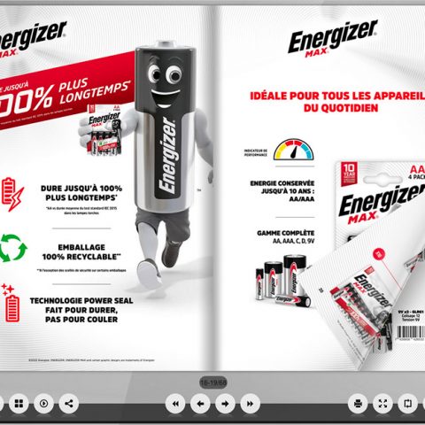 Catalogue électronique de la gamme produits d’Energizer