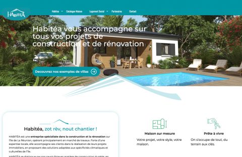 Création du site internet : HABITEA par l’agence EMYL Design