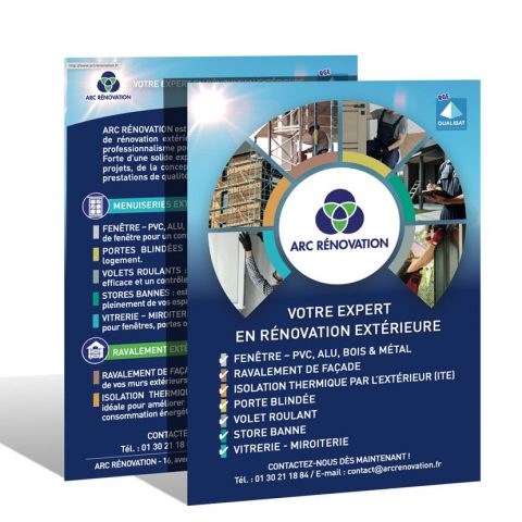 Création de la plaquette commerciale ARC Rénovation