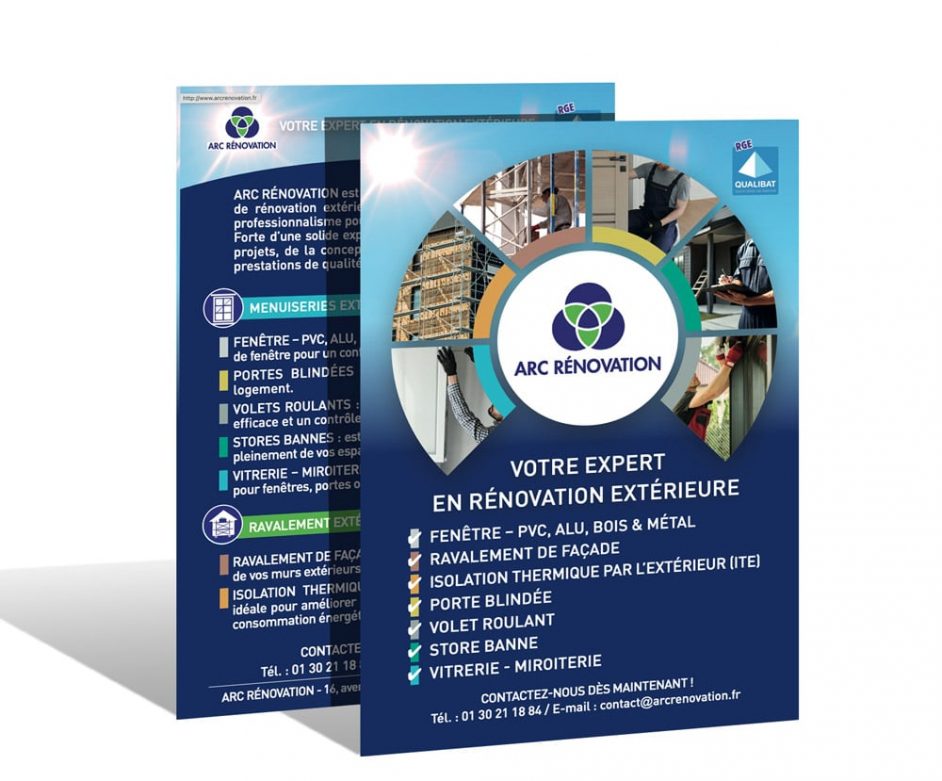 Création de la plaquette commerciale ARC Rénovation