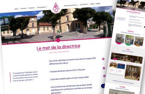 Refonte du Site Internet de l&rsquo;École Sainte Jeanne d&rsquo;Arc au Vésinet (78)